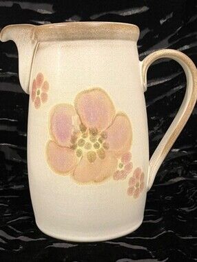 Vintage Denby Pottery "Gypsy" Large 3-Pint Coffee Pot / Pitcher (Lid Missing)
